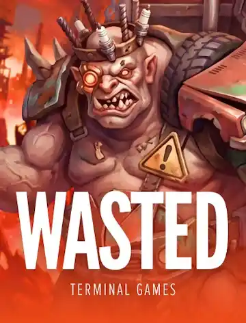 Wasted slot cover art: mutant scavenger with a biohazard tag, Terminal Games